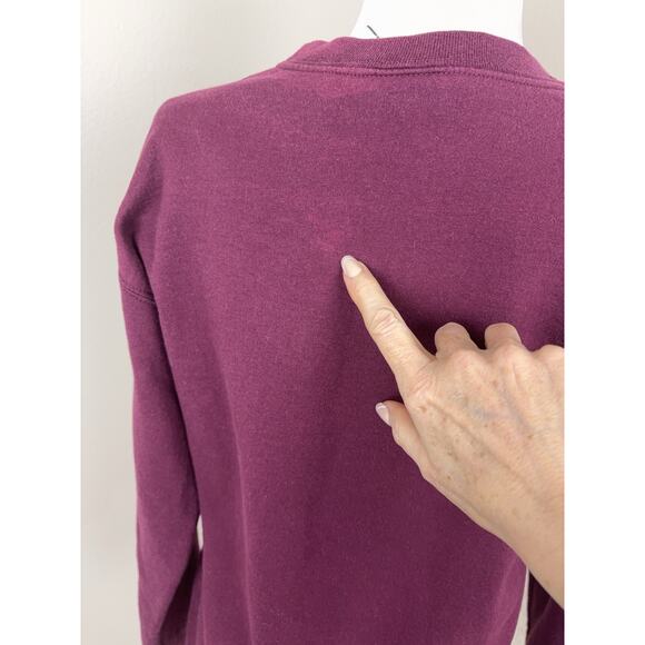 Coca Cola Sweatshirt Womens Size S Burgundy Retro Vintage Classic Y2K Crew - Picture 12 of 12